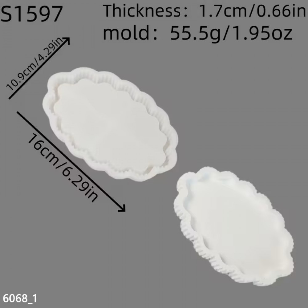 YY6068 Oval Tasarım Sunumluk Silikon Kalıp YY6068 Oval Tasarım Sunumluk Silikon Kalıp
